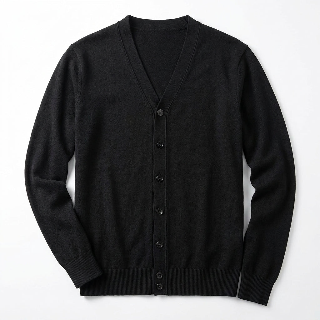 Men's Cardigan Sweater – Slim Fit V - Neck for Autumn and Winter Smart Casual Wear - We are MFEO