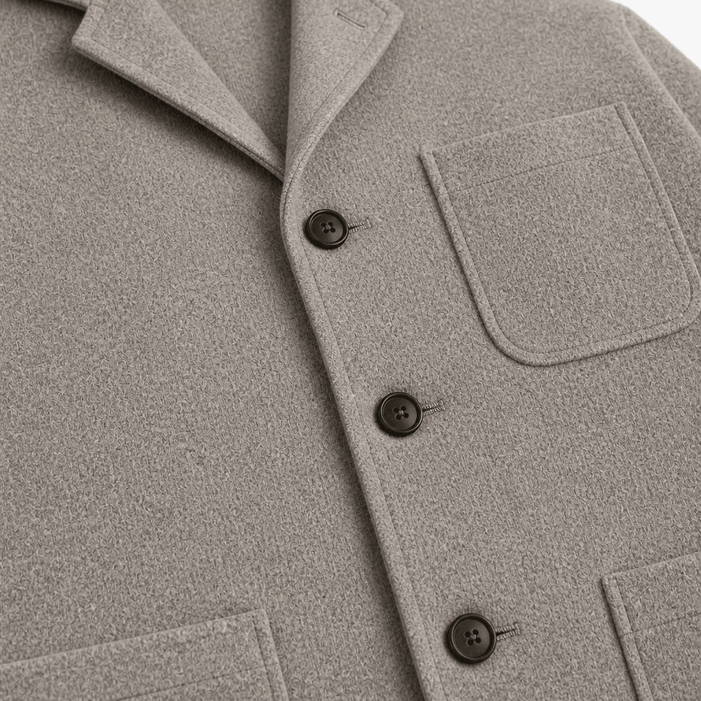 Men's Cardigan with Notched Lapel – Button-Up Casual Layer with Patch Pockets - We are MFEO