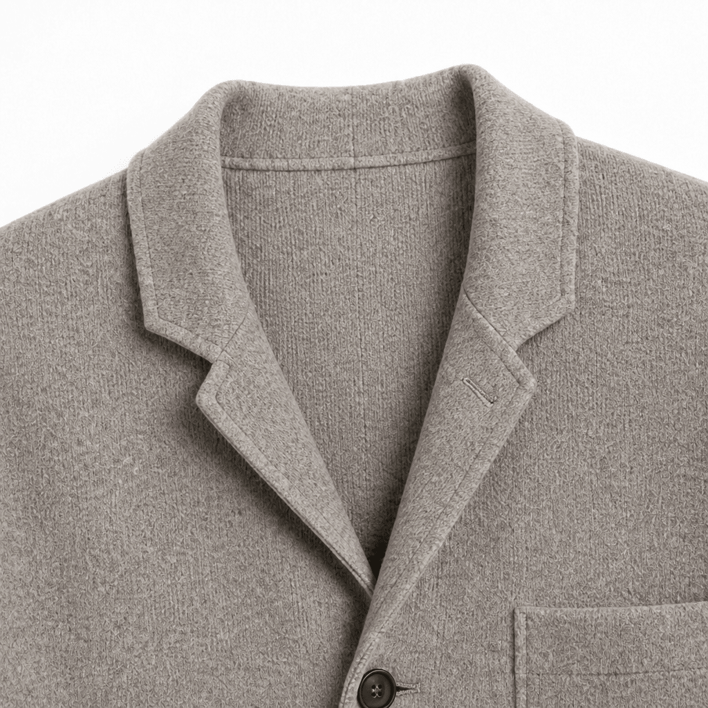 Men's Cardigan with Notched Lapel – Button-Up Casual Layer with Patch Pockets - We are MFEO