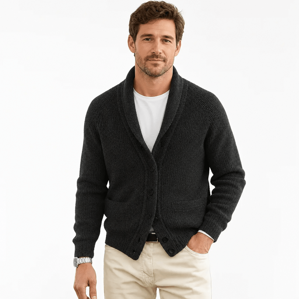 Men's Cardigan with Shawl Collar - We are MFEO