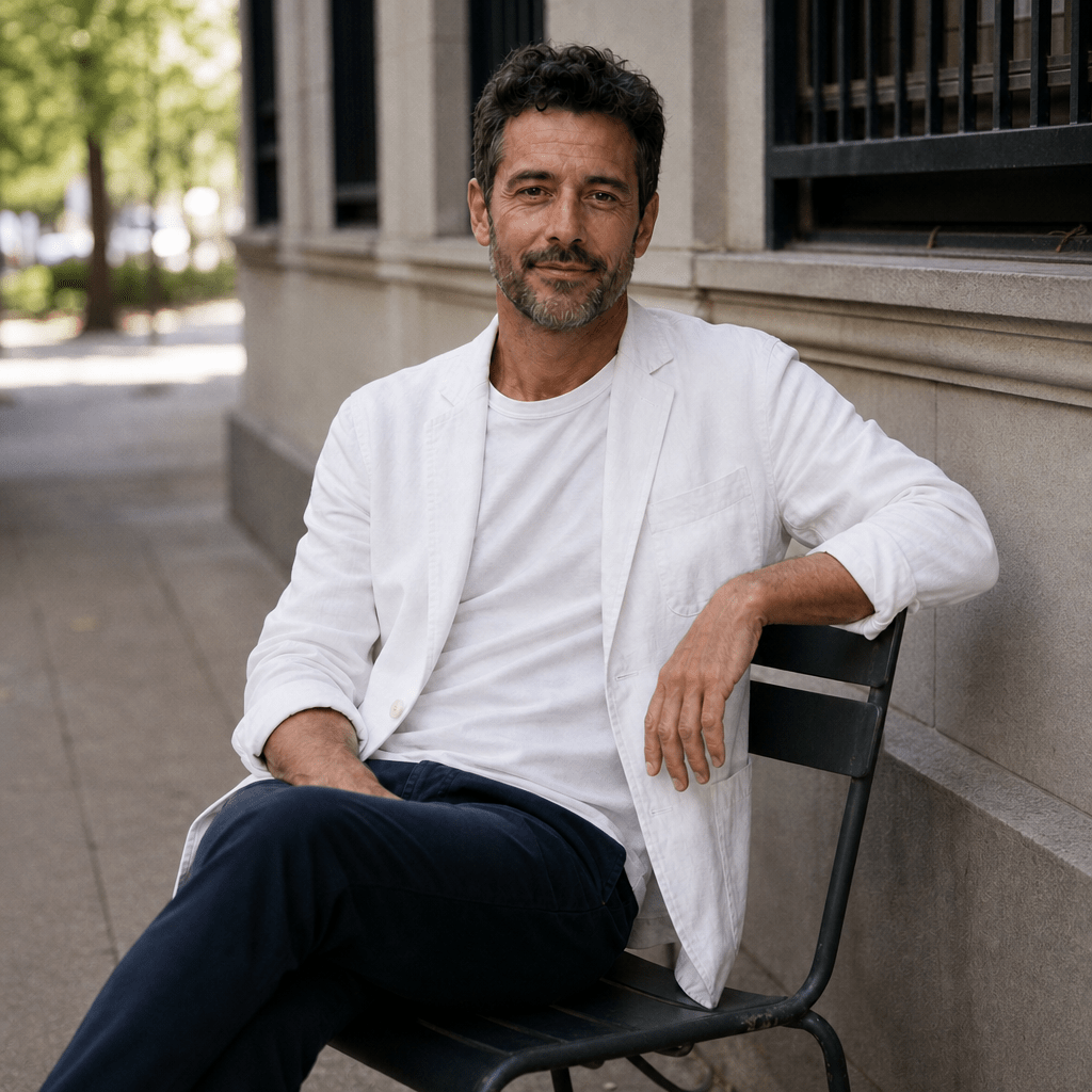 Men's Casual Blazer Jacket – Lightweight Linen Blend, Unstructured Fit for Smart-Casual Wear - We are MFEO
