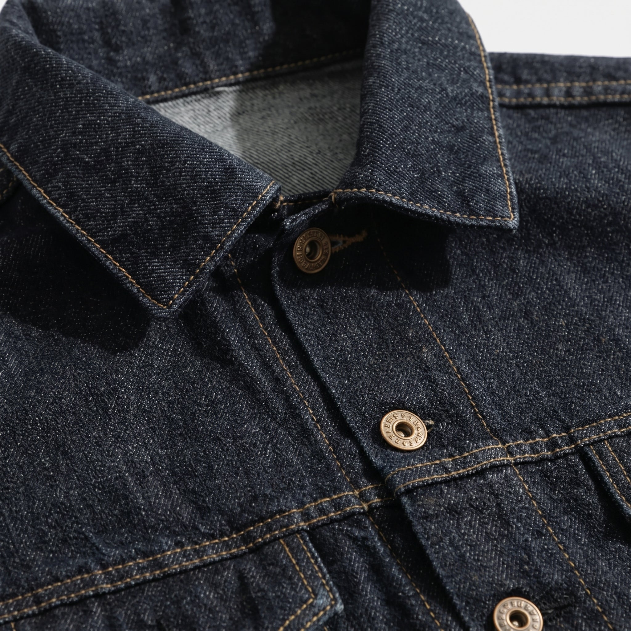 Men's Denim Jacket – Classic Trucker Style with Chest Flap Pockets - We are MFEO