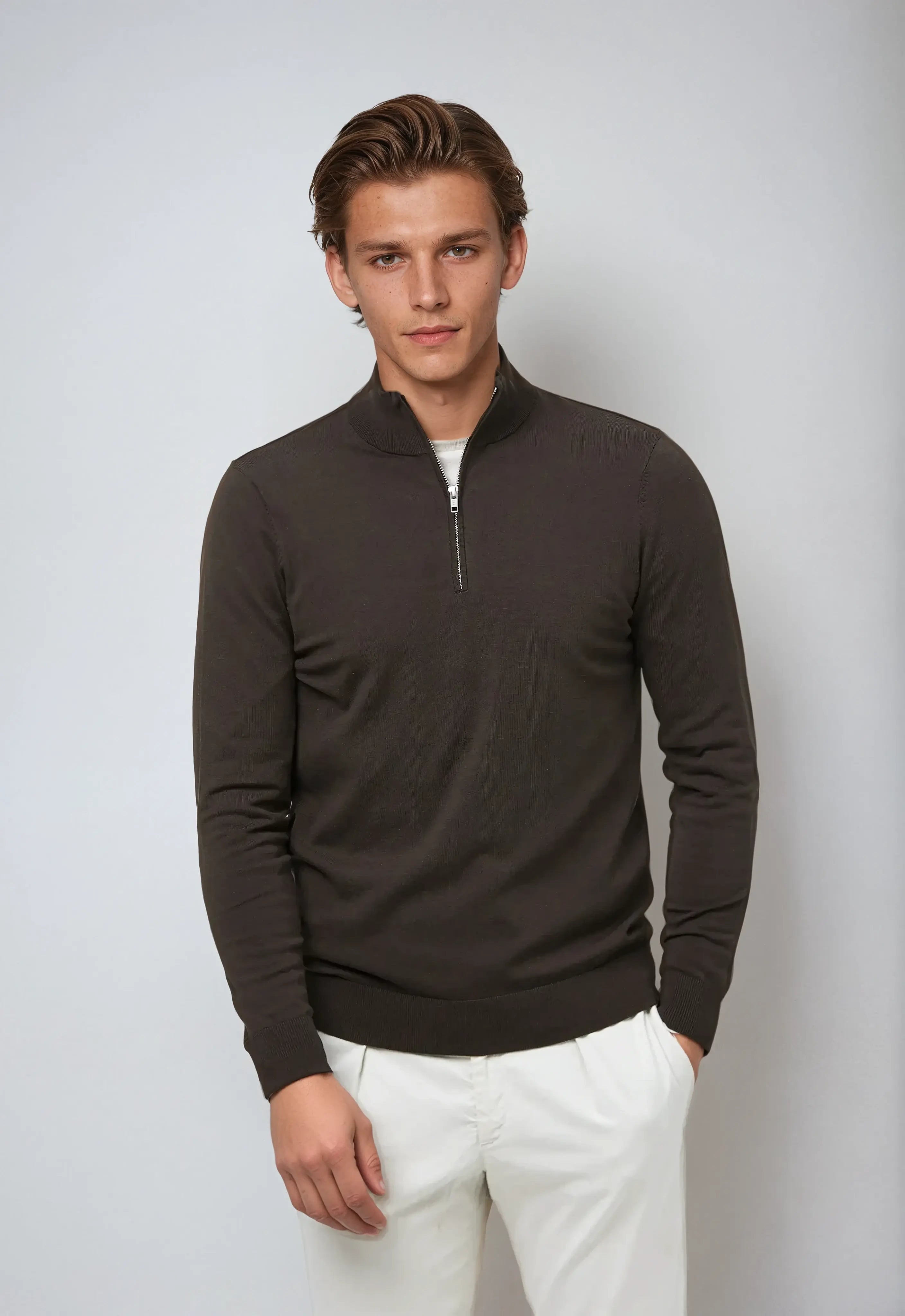 Men's Half Zip Sweatshirt – Classic Style - We are MFEO