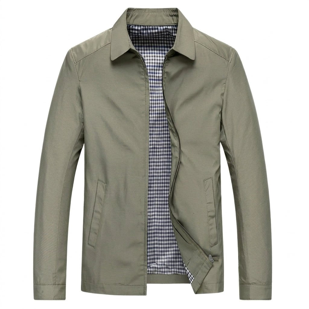 Men's Harrington Jacket with Zip Front – Classic Smart-Casual Style for Layering - We are MFEO