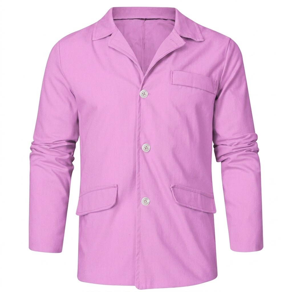 Men's Linen Blazer Jacket – Breathable Relaxed Fit for Casual Spring and Summer Outings - We are MFEO