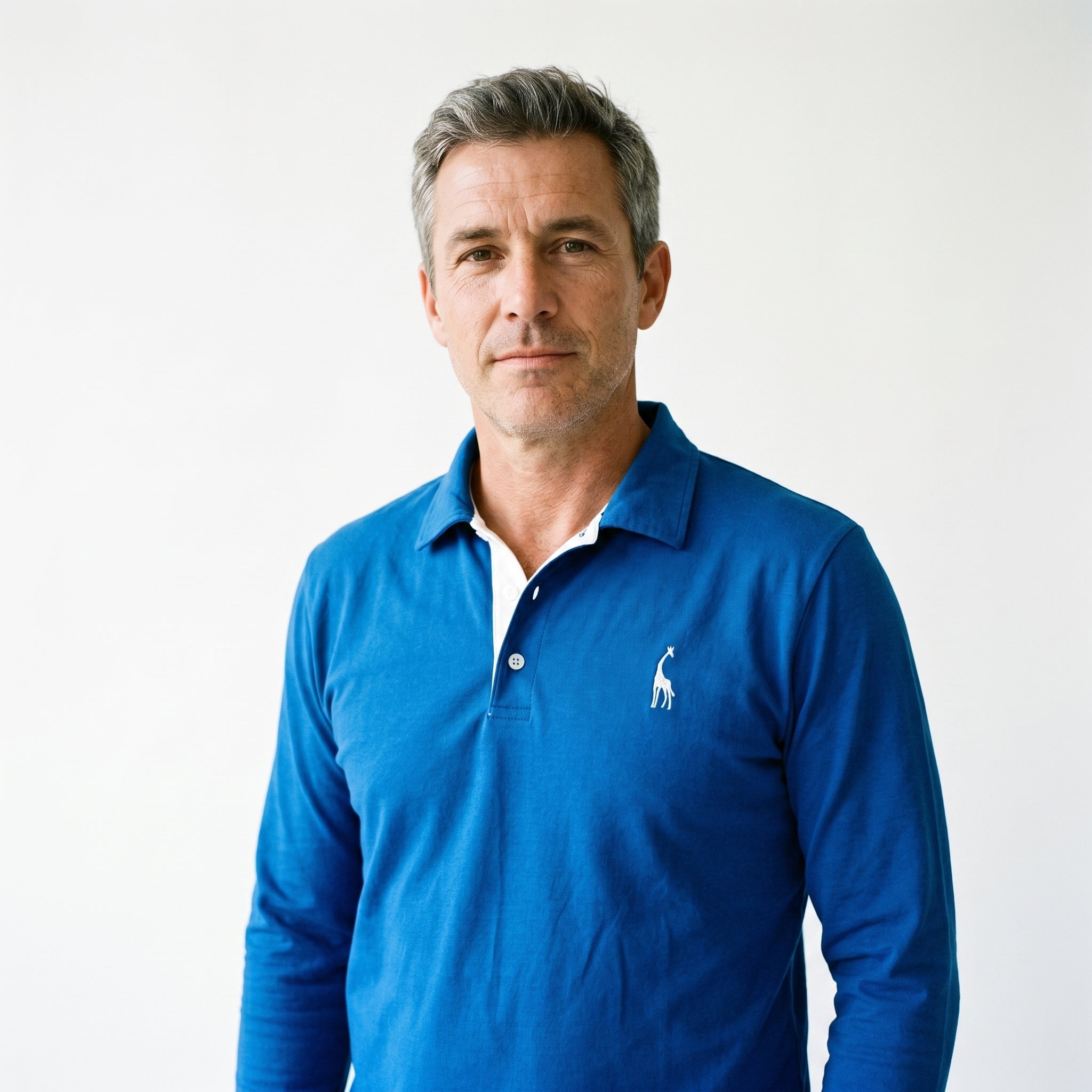 Men's Long Sleeve Polo Shirt – Structured Collar with Button Placket, Soft Cotton Blend - We are MFEO