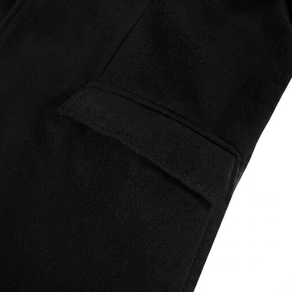 Men's Long Trench Coat – Slim Fit with Notched Lapel - We are MFEO