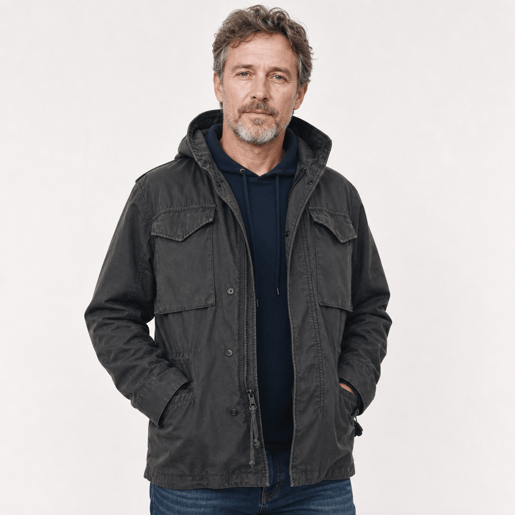 Men's Military Field Jacket – Rugged Design with Adjustable Fit and Multiple Pockets - We are MFEO