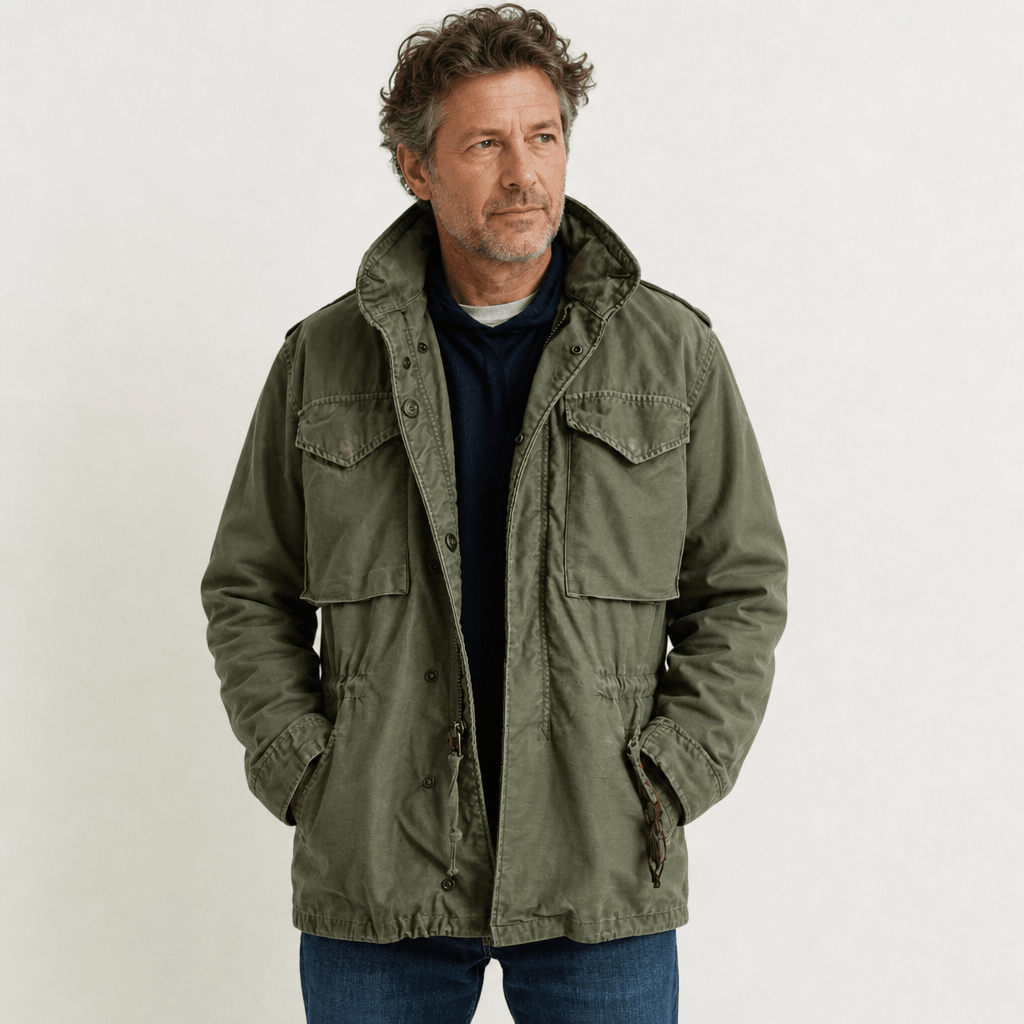 Men's Military Field Jacket – Rugged Design with Adjustable Fit and Multiple Pockets - We are MFEO