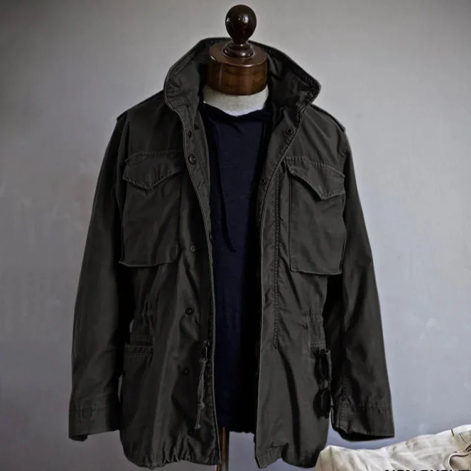 Men's Military Field Jacket – Rugged Design with Adjustable Fit and Multiple Pockets - We are MFEO