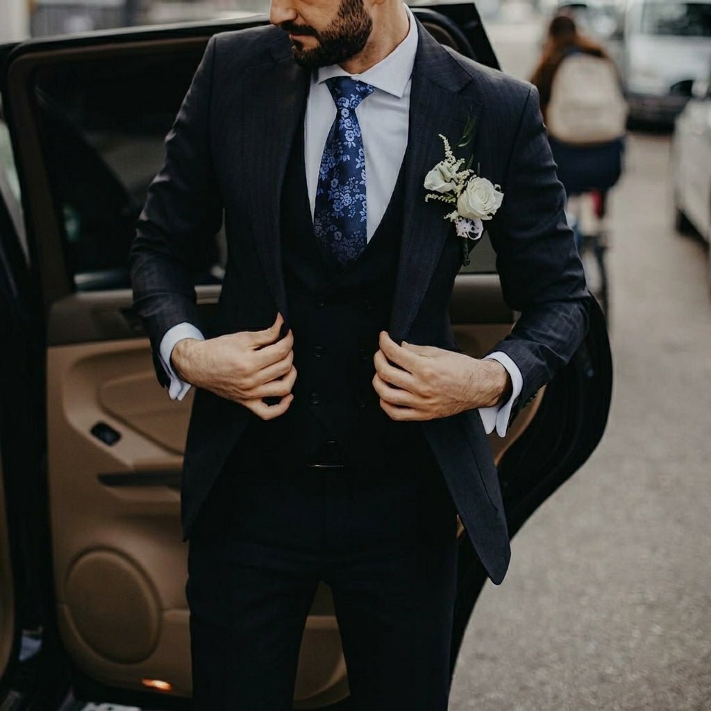 Men's Neckties with Pocket Square – Assorted Styles for Formal Events and Black Tie - We are MFEO