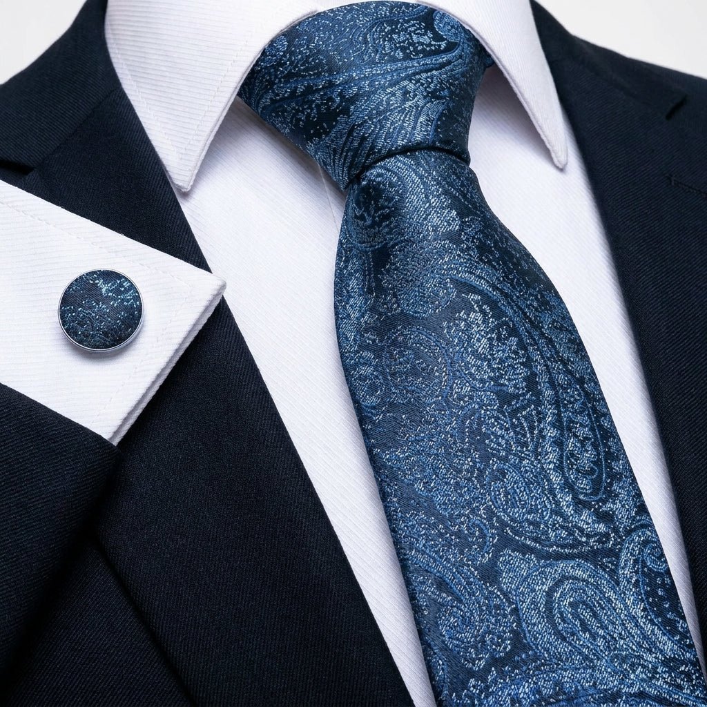 Men's Neckties with Pocket Square – Assorted Styles for Formal Events and Black Tie - We are MFEO