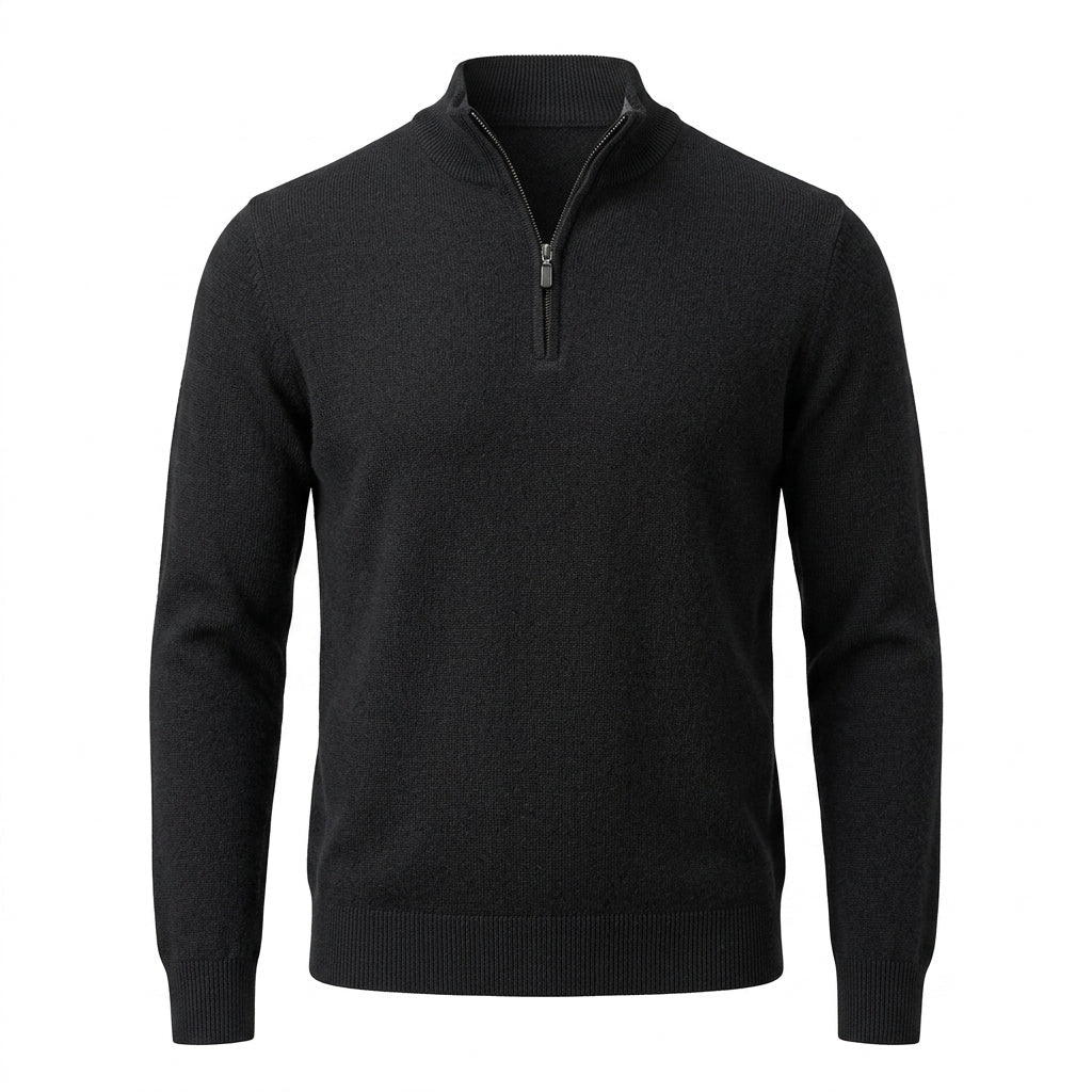 Men's Quarter Zip Sweater – Comfortable Long Sleeve Design for Casual Wear - We are MFEO