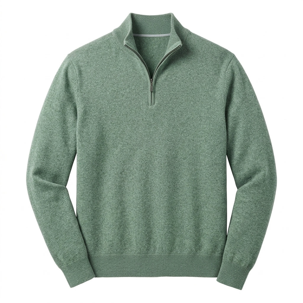 Men's Quarter Zip Sweater – Comfortable Long Sleeve Design for Casual Wear - We are MFEO