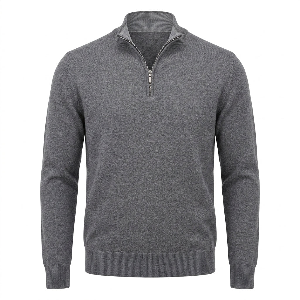 Men's Quarter Zip Sweater – Comfortable Long Sleeve Design for Casual Wear - We are MFEO