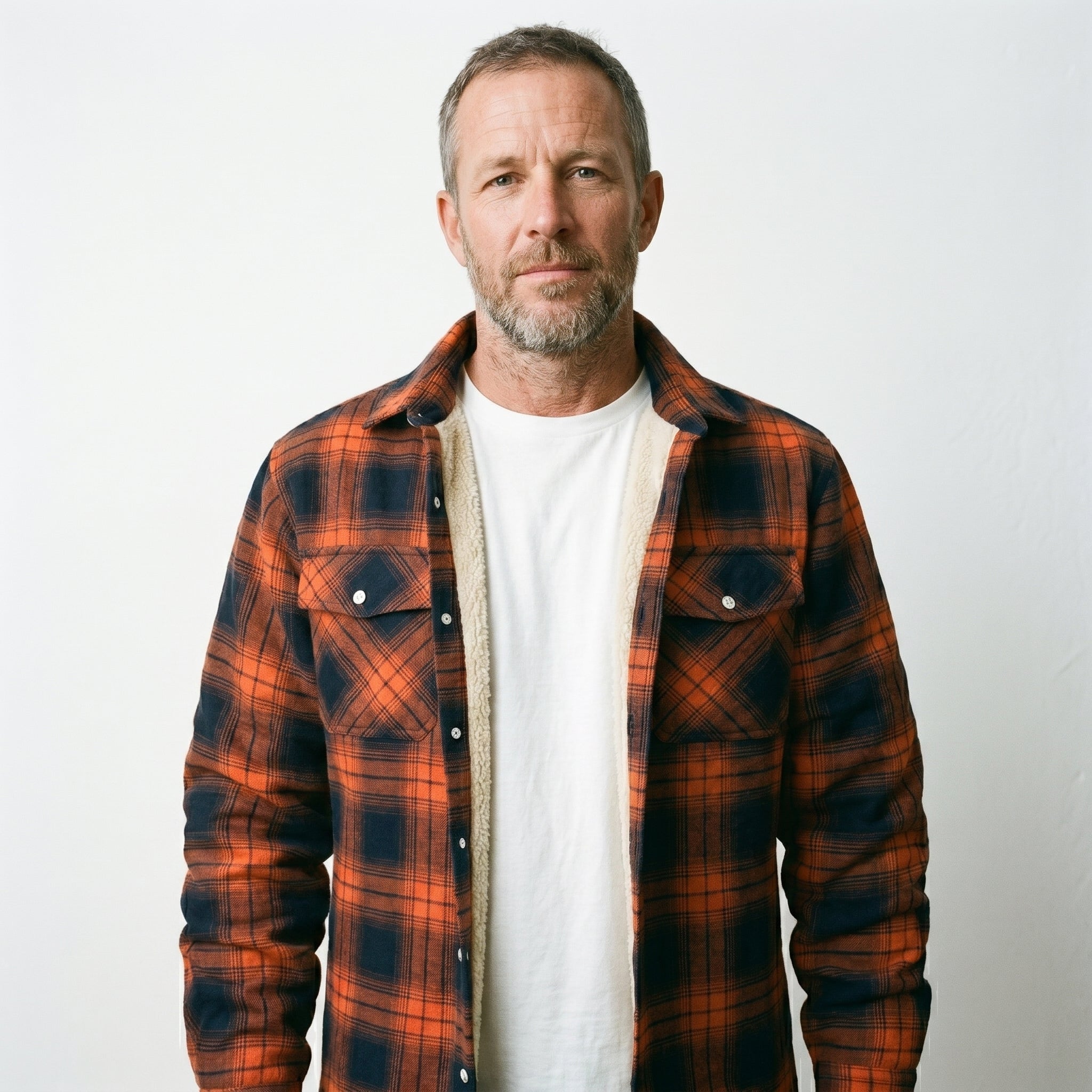 Men's Sherpa Lined Plaid Jacket – Cozy and Stylish for Cold Weather - We are MFEO