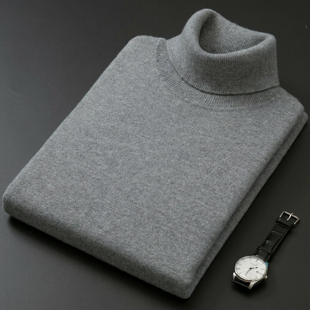 Men's Turtleneck Sweater – Slim Fit Cashmere for Autumn and Winter Smart Casual Wear - We are MFEO