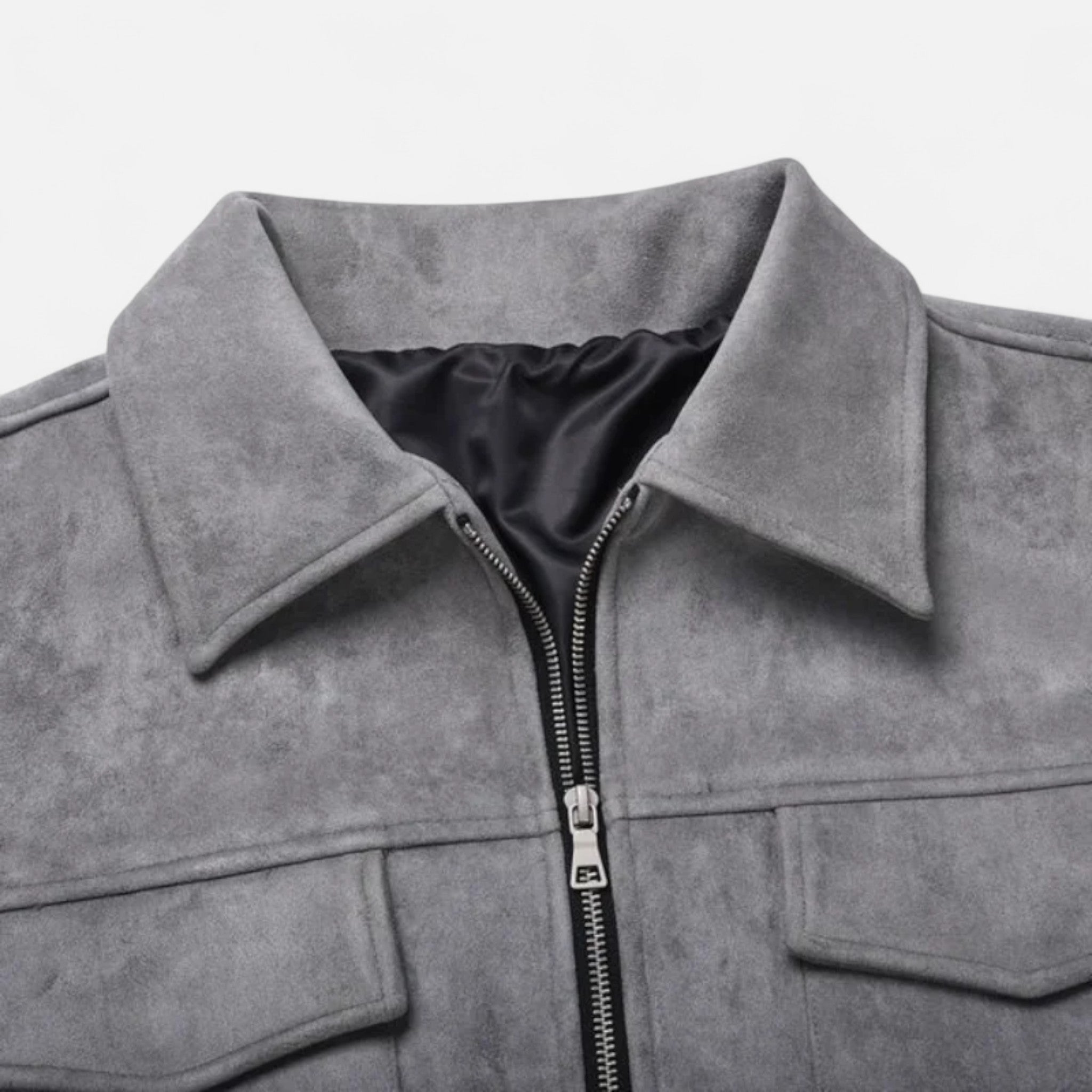 Men's Zip Jacket with Utility Pockets – Relaxed Fit for Everyday Casual Wear - We are MFEO