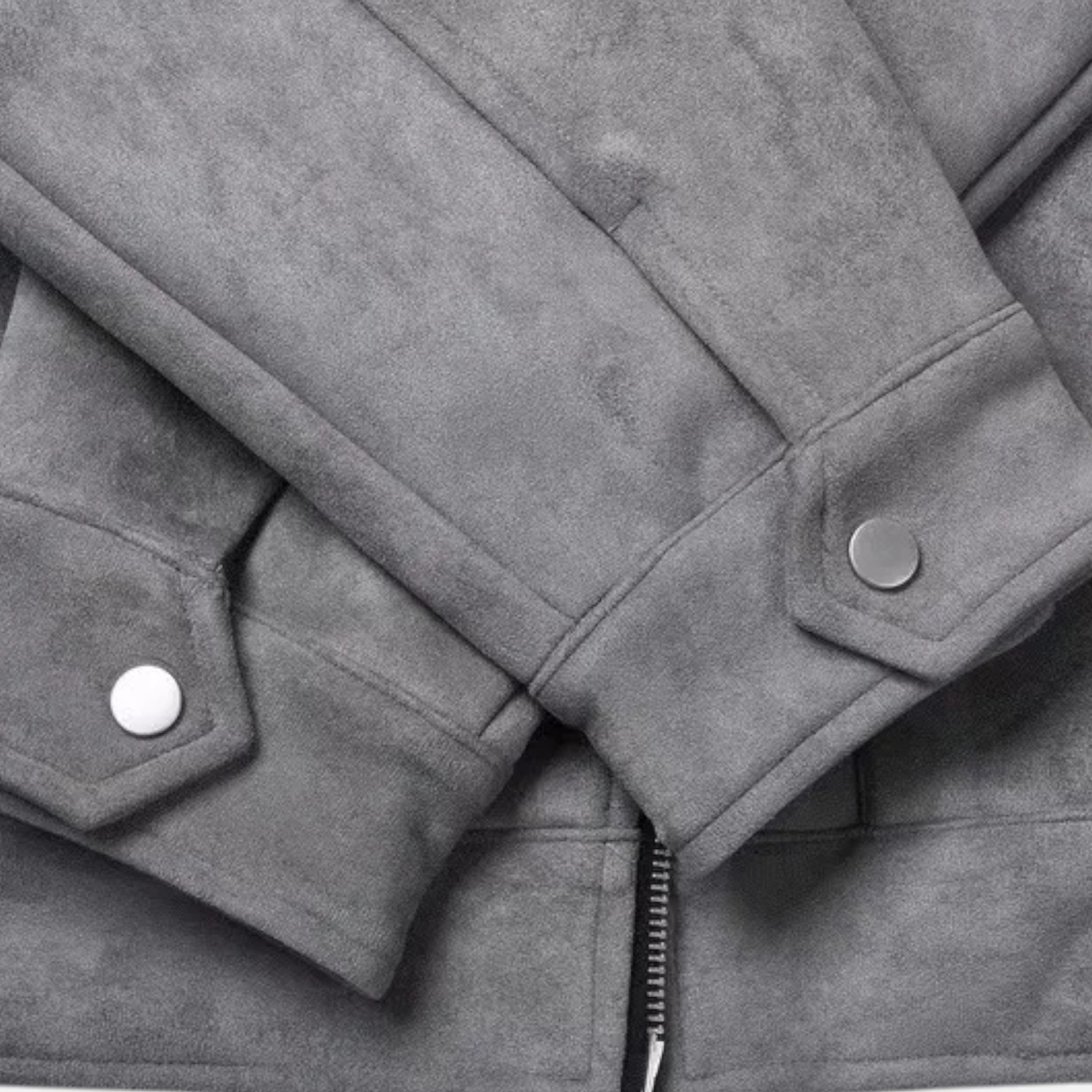 Men's Zip Jacket with Utility Pockets – Relaxed Fit for Everyday Casual Wear - We are MFEO