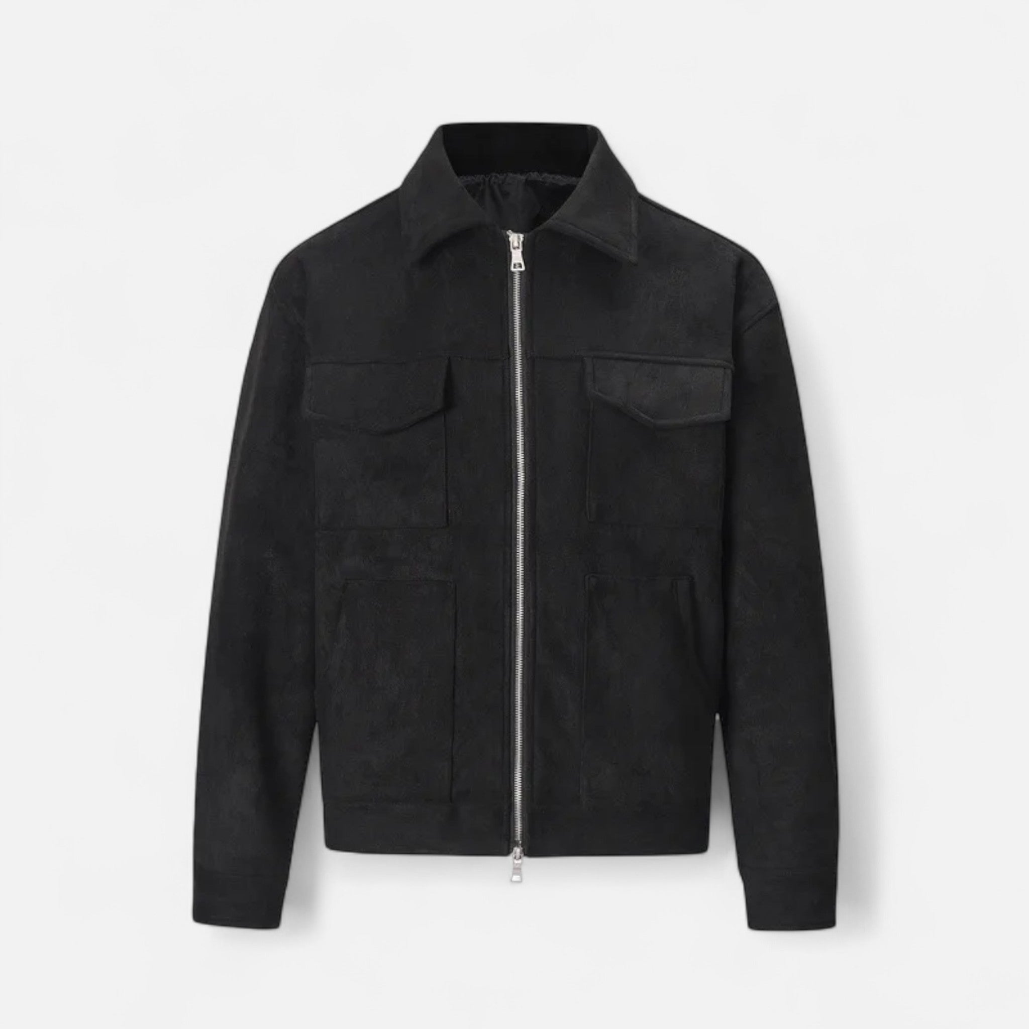 Men's Zip Jacket with Utility Pockets – Relaxed Fit for Everyday Casual Wear - We are MFEO