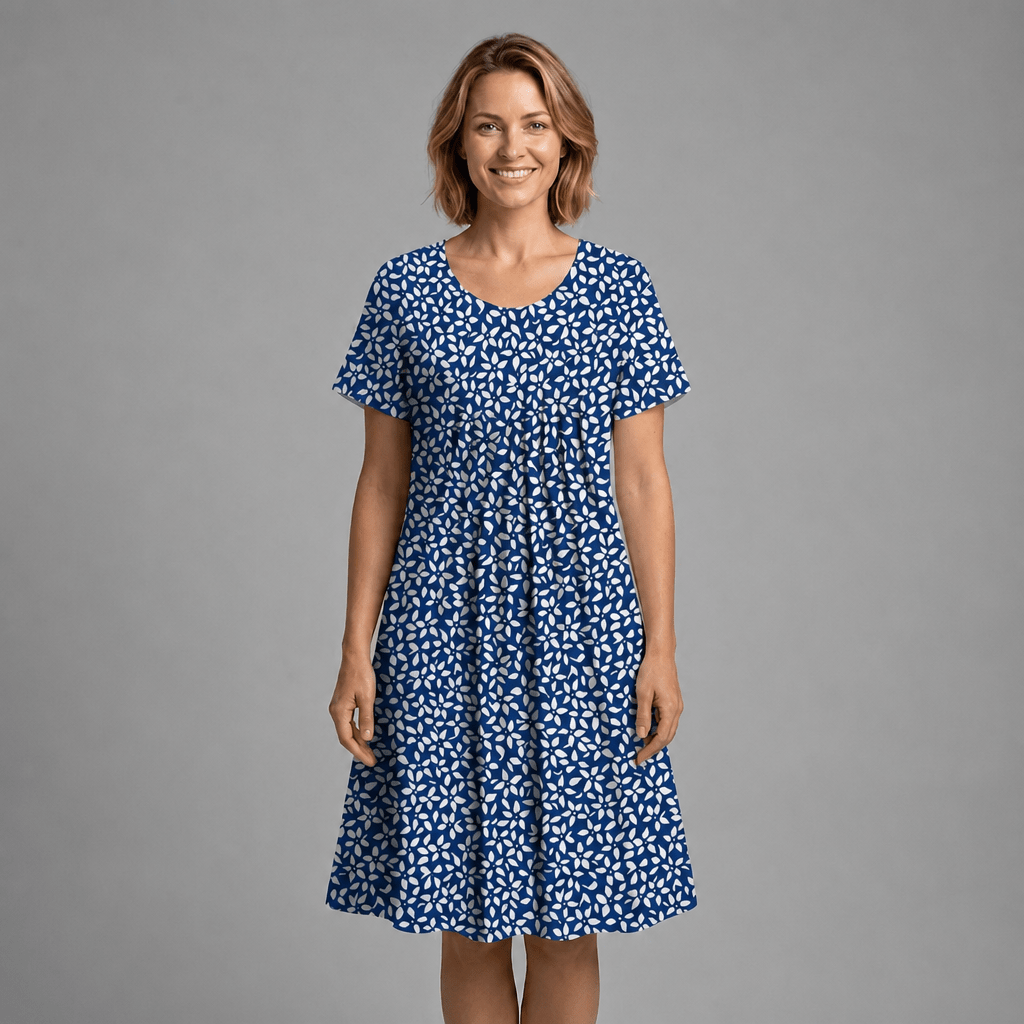 Midi Dress – Wildflower Print, Flared Silhouette with Pockets for Summer - We are MFEO