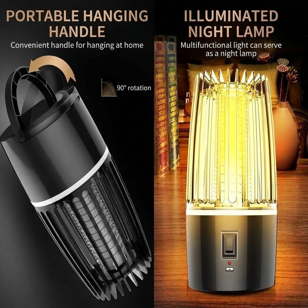 Mosquito Repellent with LED Lamp – Rechargeable, Chemical-Free Insect Trap for Indoor and Outdoor Use - We are MFEO