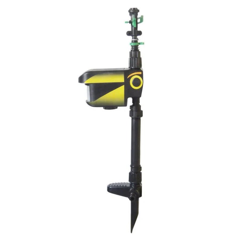 Motion Activated Garden Sprinkler – Solar Powered with Adjustable Range for Animal Deterrent - We are MFEO