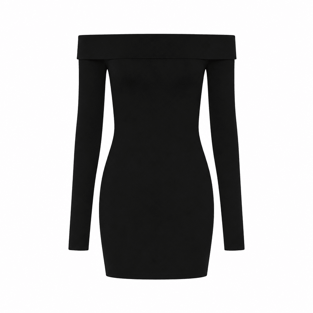 Off Shoulder Mini Dress – Bodycon Fit with Long Sleeves for Cocktail Events - We are MFEO