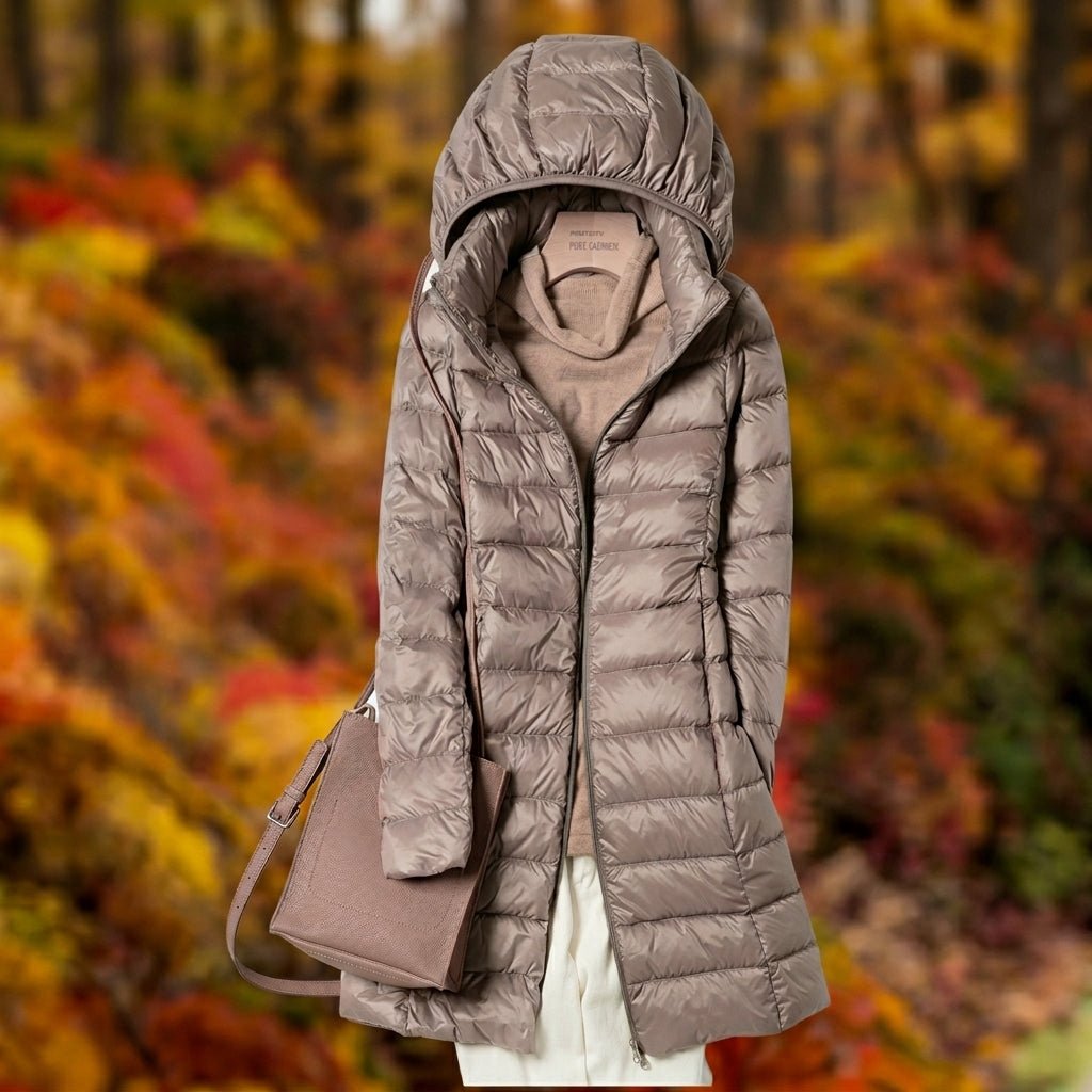 Puffer Jacket for Women – Long Hooded Quilted Design for Winter - We are MFEO