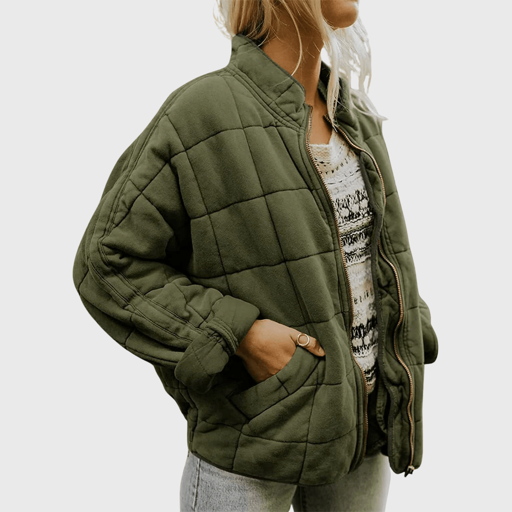 Quilted Jacket for Women – Oversized Lightweight Winter Coat for Cold Weather - We are MFEO