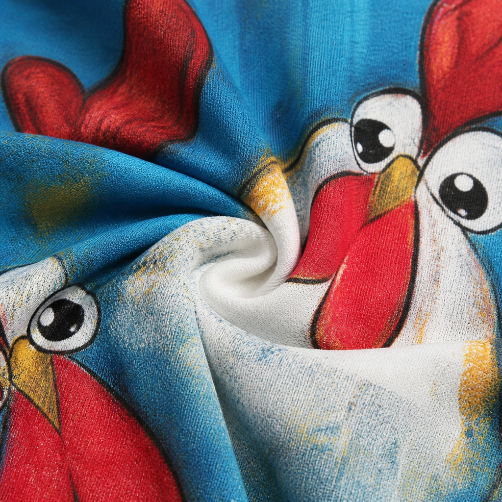 Relaxed Fit Jumpsuit with Adjustable Straps – Playful Chicken Design - We are MFEO