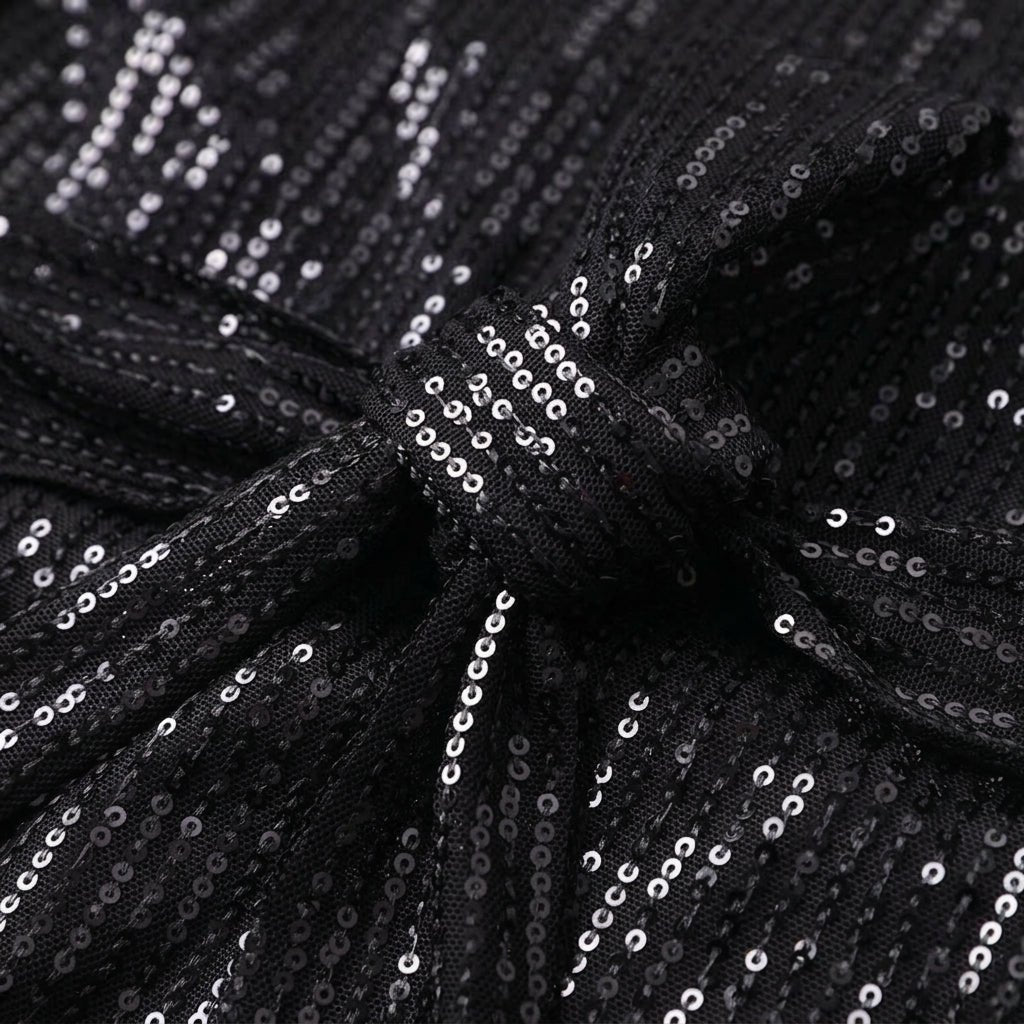 Sequin Mini Dress with Waist Tie – Relaxed Fit Cocktail Dress for Parties - We are MFEO