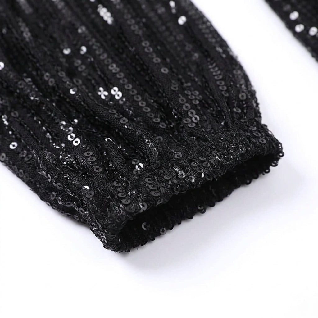 Sequin Mini Dress with Waist Tie – Relaxed Fit Cocktail Dress for Parties - We are MFEO