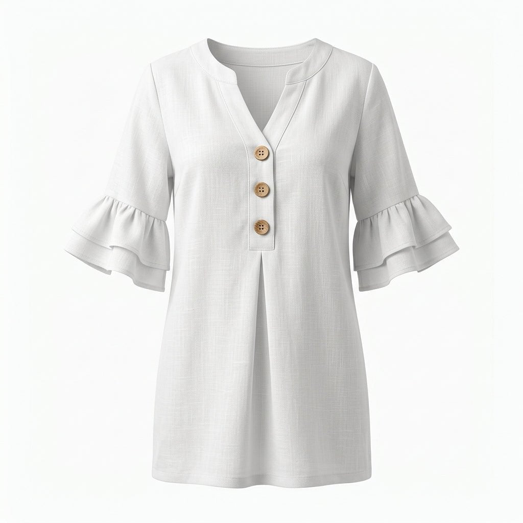 Summer Cotton Mini Dress with Flutter Sleeves – Relaxed A-Line - We are MFEO