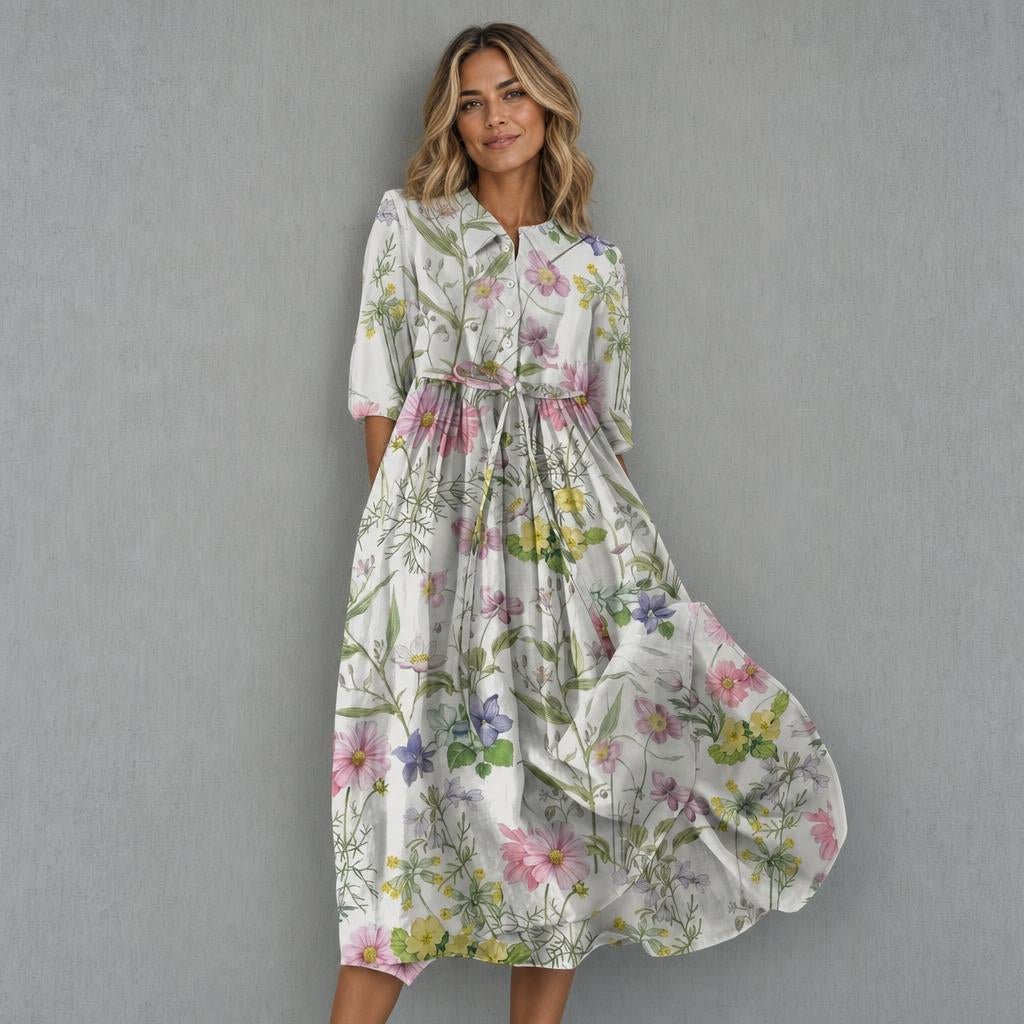 Summer Floral Dress – Lightweight, Flowing Silhouette - We are MFEO