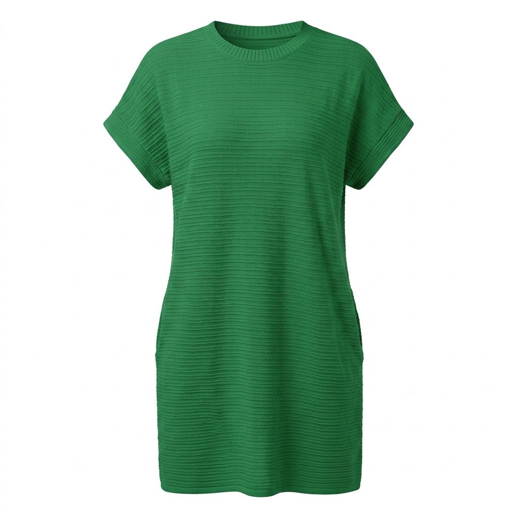 Summer T-Shirt Dress with Pockets – Casual Mini Dress for Warm Weather - We are MFEO