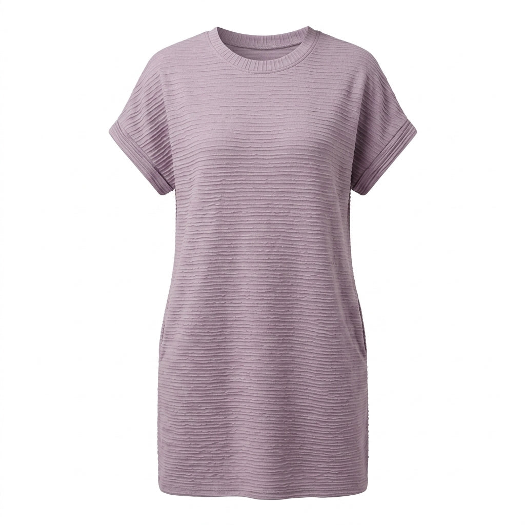 Summer T-Shirt Dress with Pockets – Casual Mini Dress for Warm Weather - We are MFEO