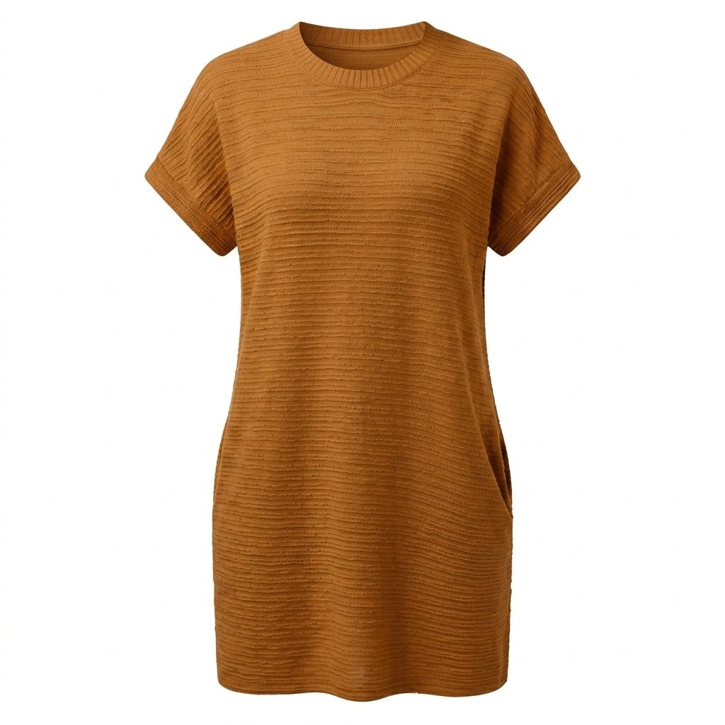 Summer T-Shirt Dress with Pockets – Casual Mini Dress for Warm Weather - We are MFEO