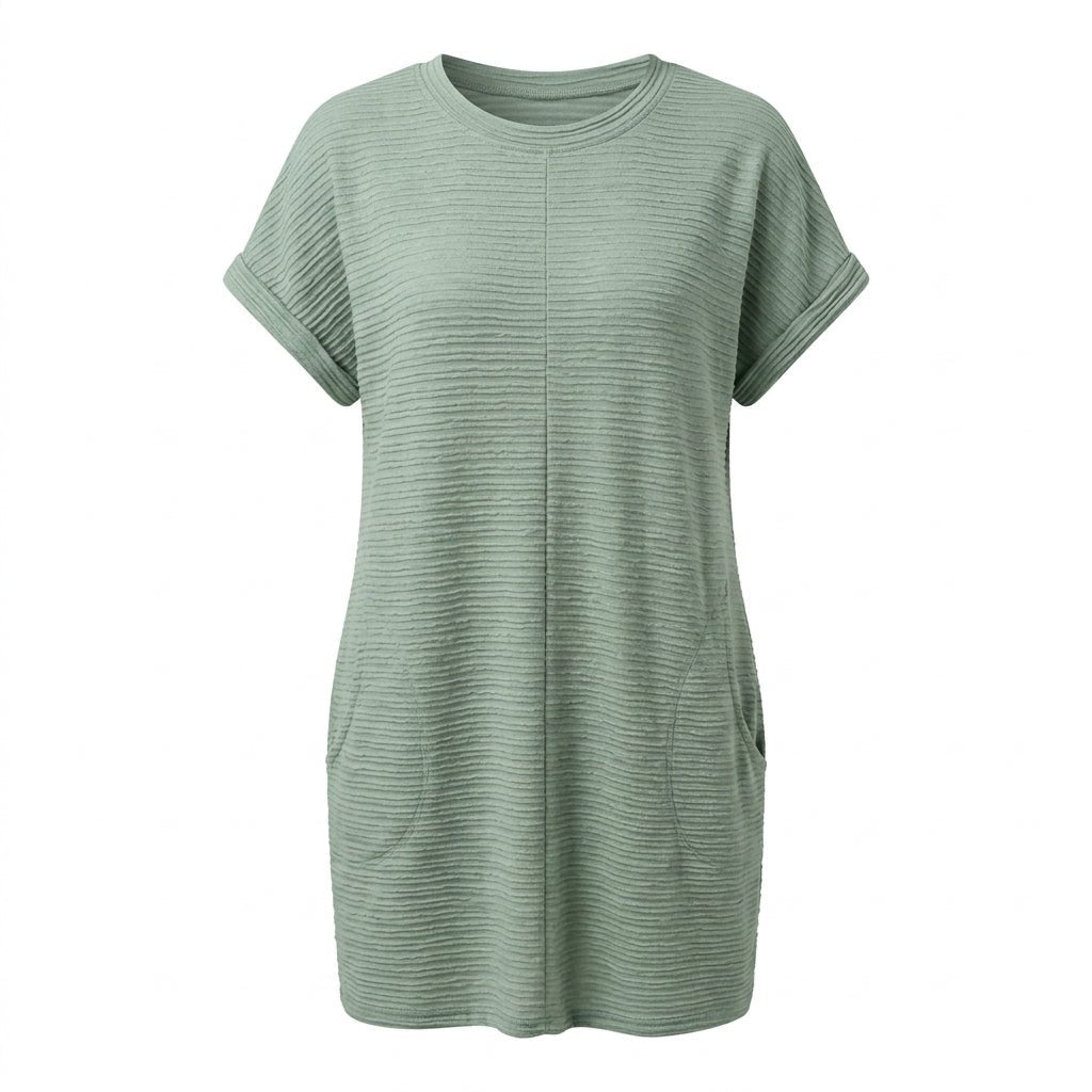 Summer T-Shirt Dress with Pockets – Casual Mini Dress for Warm Weather - We are MFEO