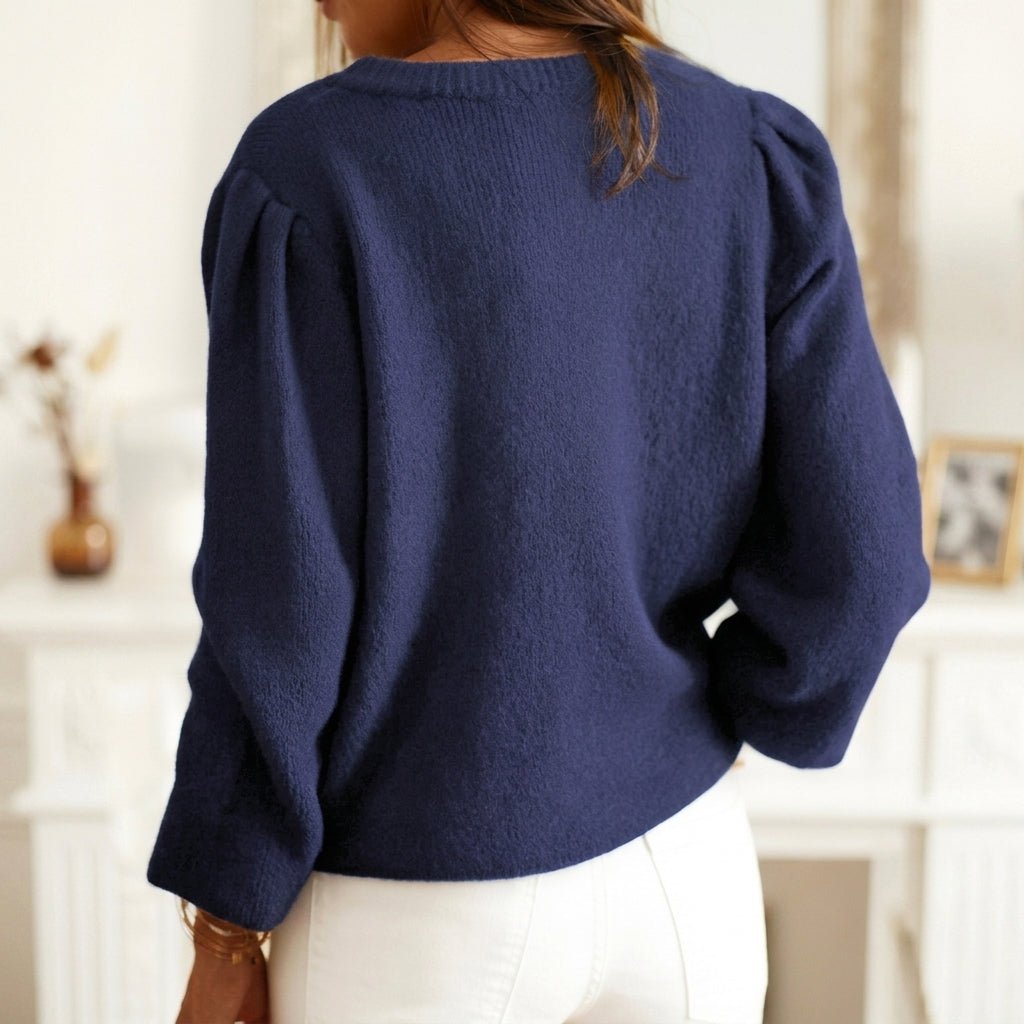 Textured Knit Cardigan for Women – Relaxed Fit, Button Closure for Autumn and Winter - We are MFEO