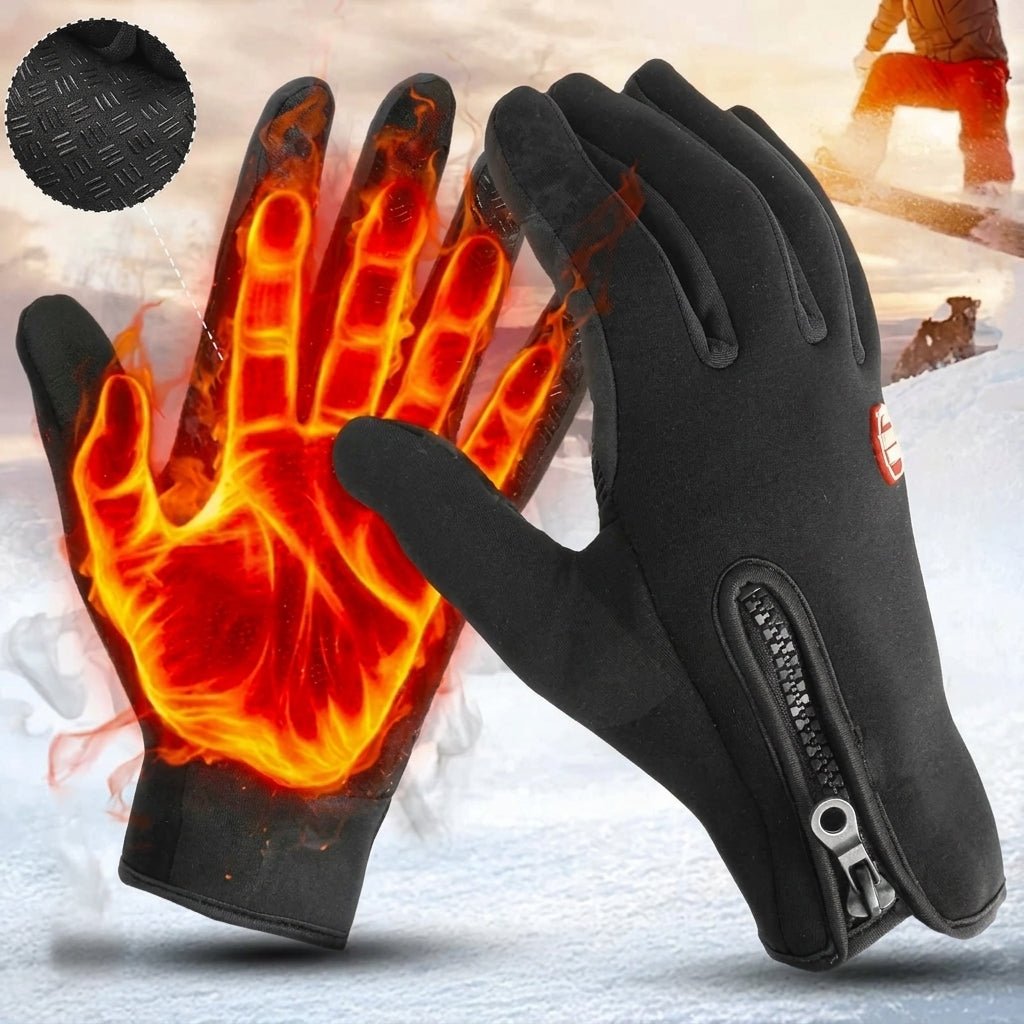 Thermal Gloves for Winter Cycling and Skiing – Unisex, Warm Fleece Lining, Touchscreen Compatible - We are MFEO