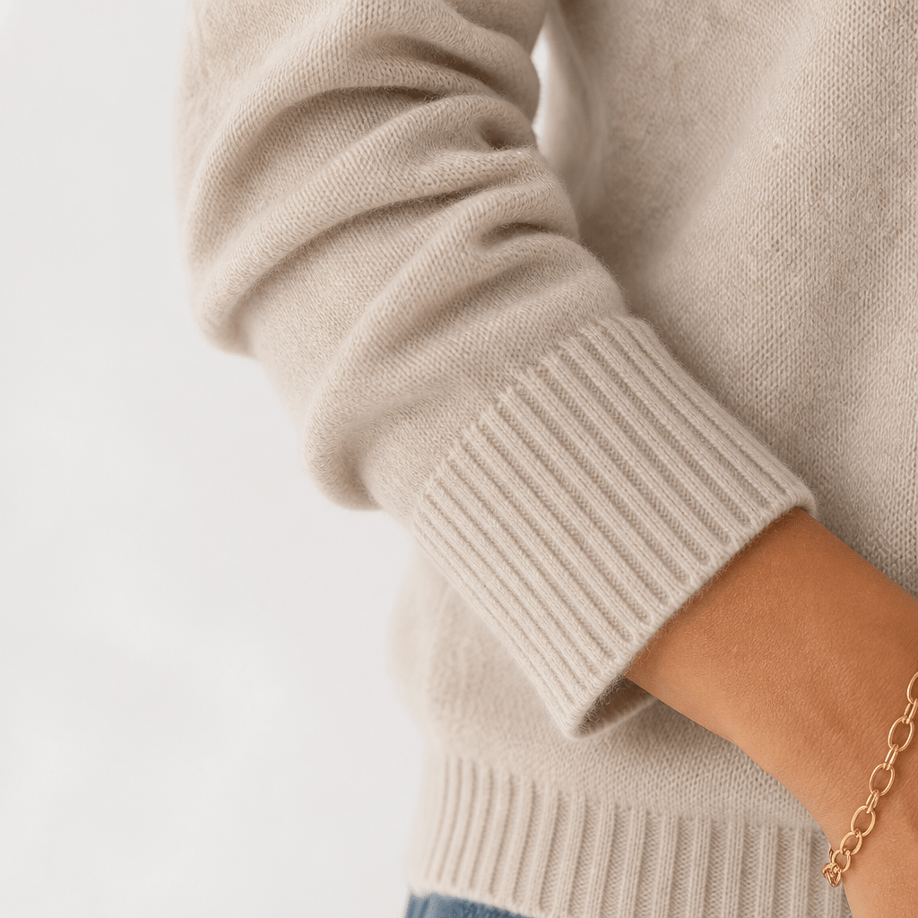 V-Neck Long Sleeve Sweater for Women – Lightweight Cotton Blend, Loose Fit for Autumn and Winter - We are MFEO