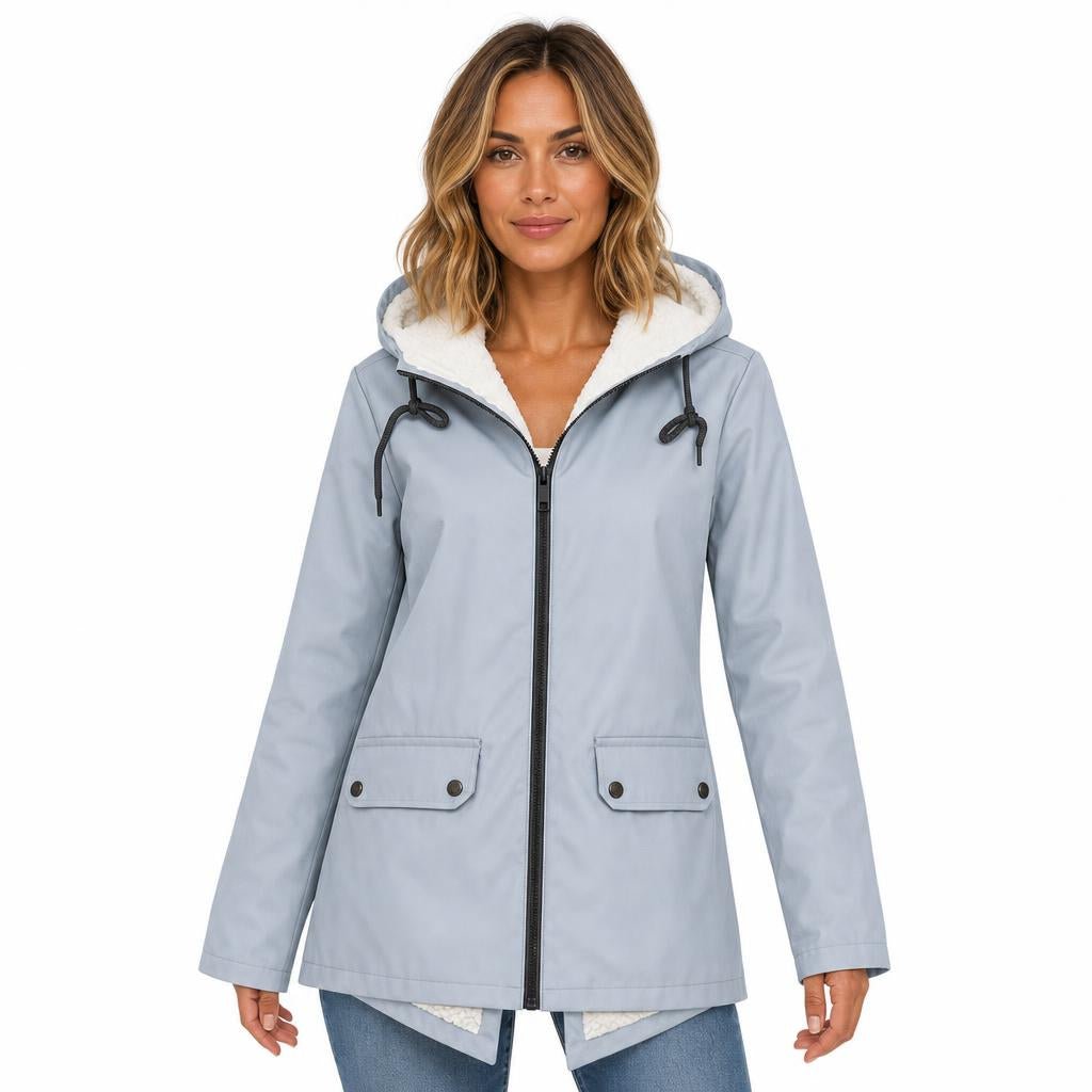 Waterproof Rain Jacket for Women – Windproof with Adjustable Hood - We are MFEO