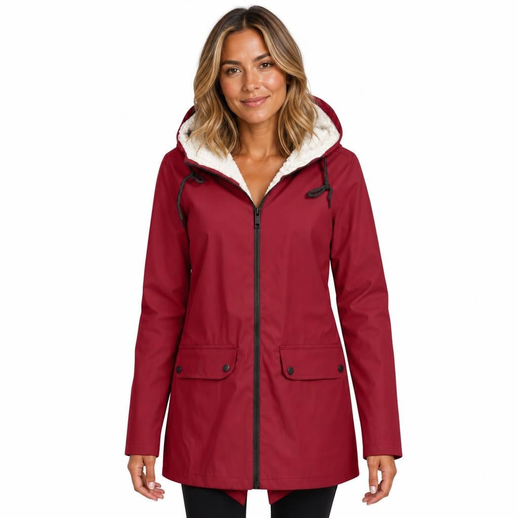 Waterproof Rain Jacket for Women – Windproof with Adjustable Hood - We are MFEO