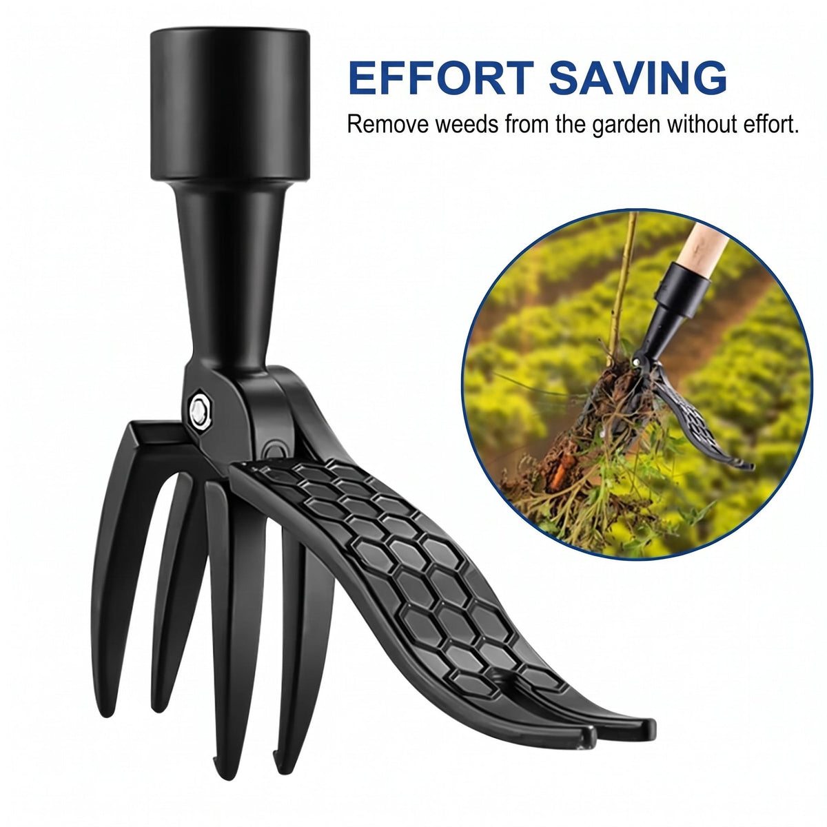Weed Puller Garden Tool – Adjustable 120.5 cm Handle with 4-Claw Alloy Steel Head for Easy Root Removal - We are MFEO