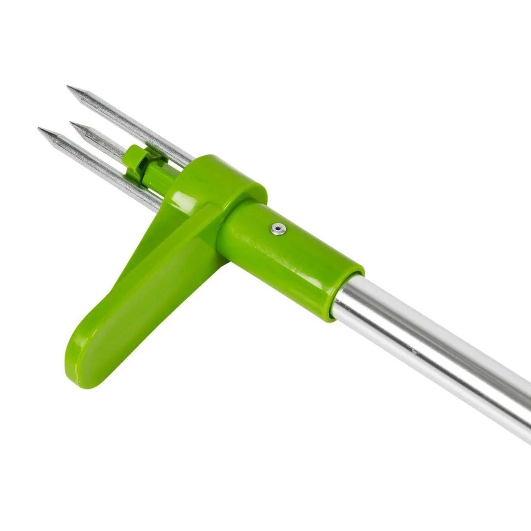 Weed Puller Tool with Long Handle – Three-Prong Stainless Steel Weeder for Garden Use - We are MFEO