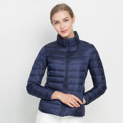 Women's Black Puffer Jacket – Fitted Quilted Mid-Layer - We are MFEO
