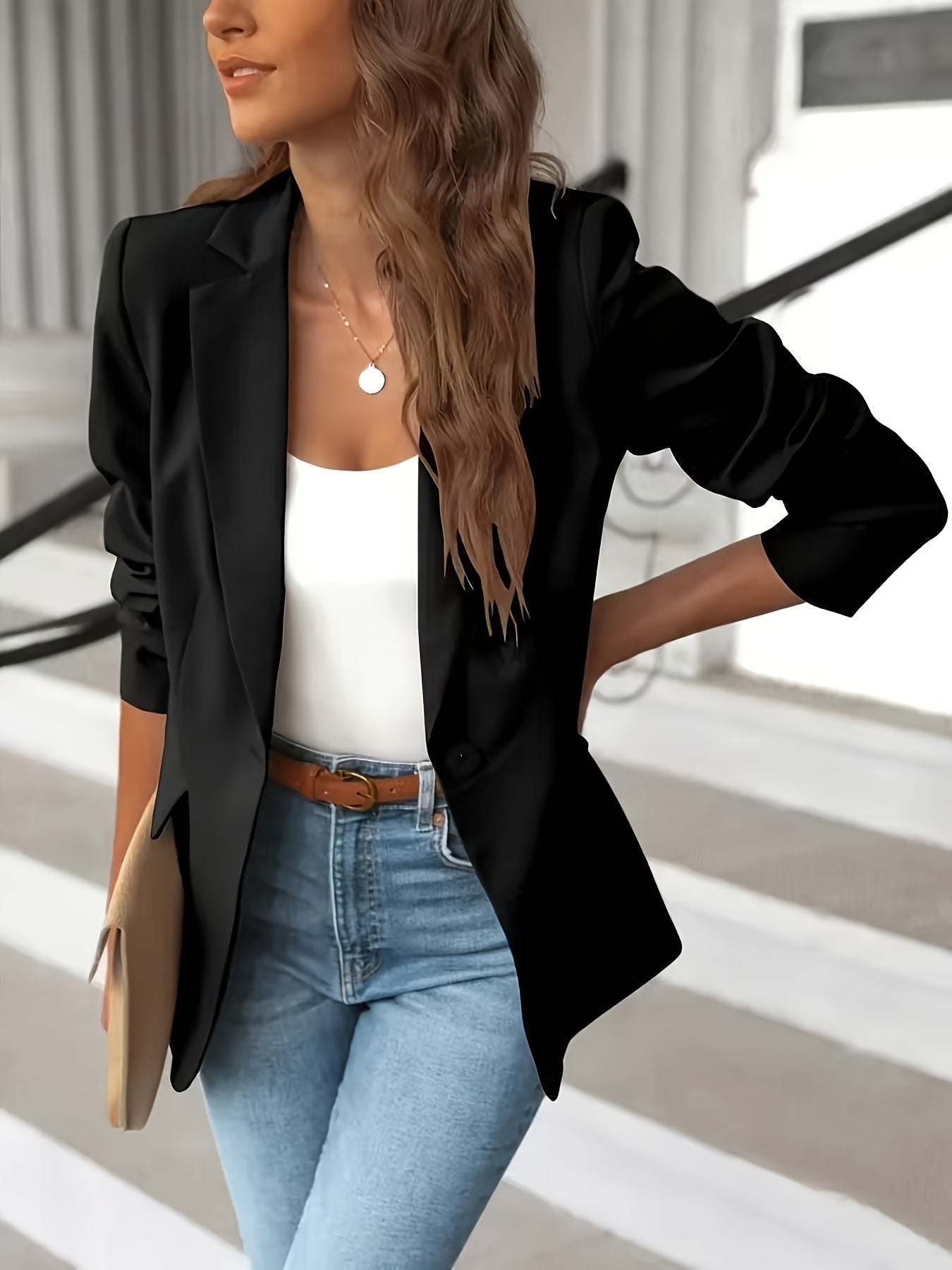 Women's Blazer – Tailored Fit with Notched Lapel - We are MFEO