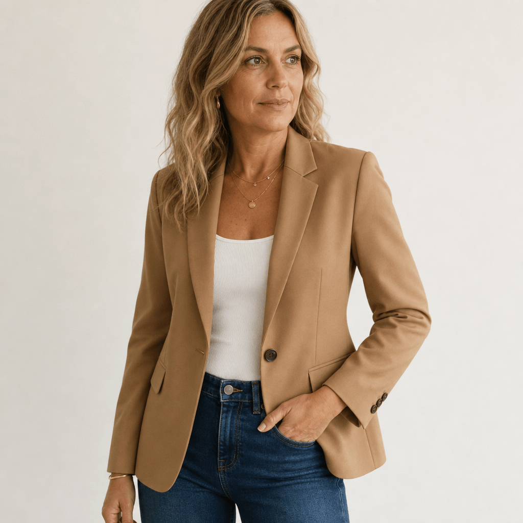 Women's Blazer with Notch Lapel – Classic Fit for Office and Casual Wear - We are MFEO