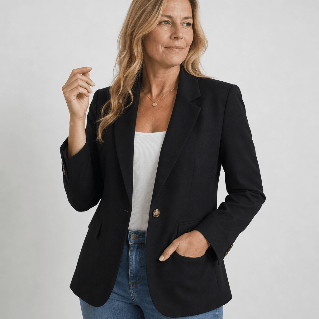 Women's Blazer with Notch Lapel – Classic Fit for Office and Casual Wear - We are MFEO